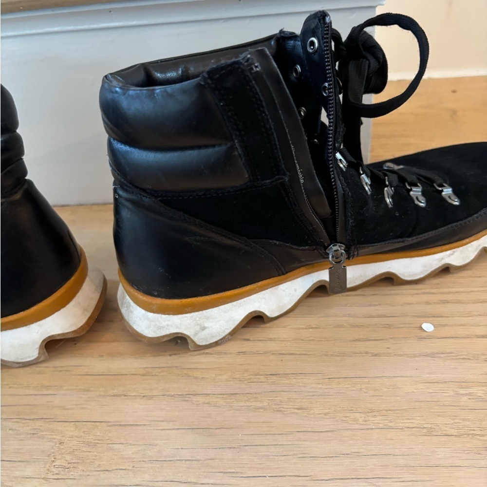 BLONDO Women’s Hiker-Style Lace-Up Waterproof Boots Size 10 black faux leather - Picture 10 of 15